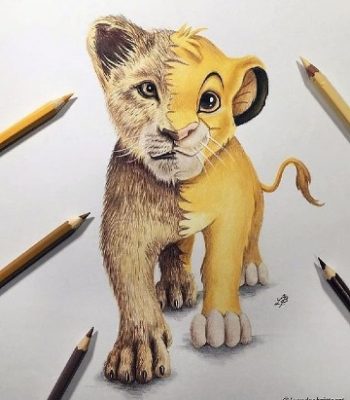 dibujos del rey leon a lapiz
