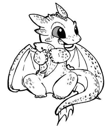 dibujos de dragones para niños para dibujar