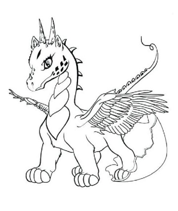 imagenes de dibujos de dragones para niños