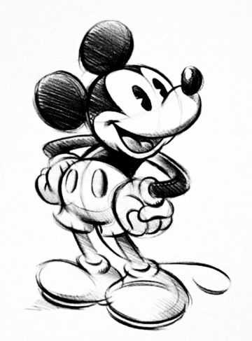 dibujos de mickey mouse a lapiz para imprimir