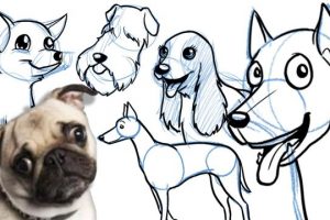 imagenes de perros para pintar y dibujar