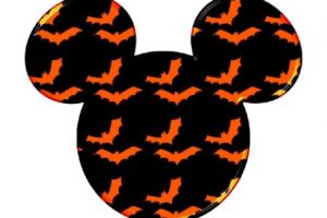 mickey mouse de halloween logotipo creativo